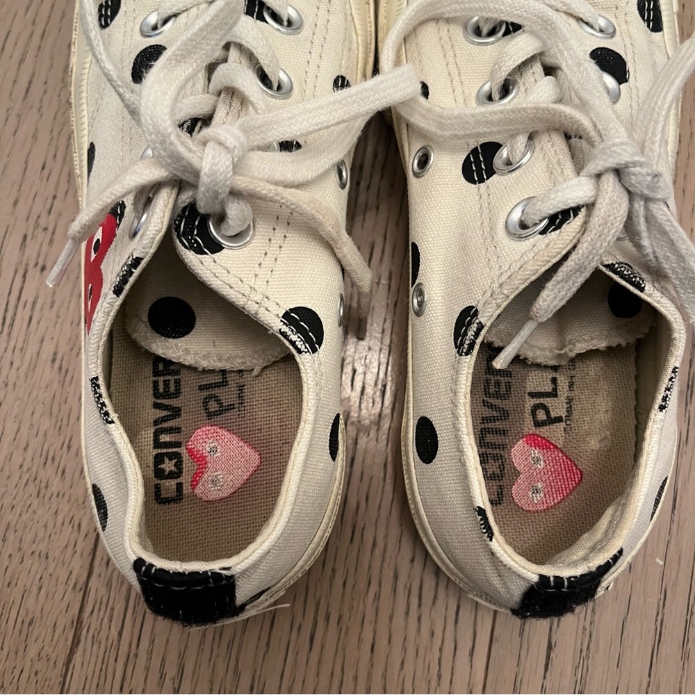COMME DES GARCONS PLAY X CONVERSE CTAS '70 Low Polka Dot - Picture 8 of 11